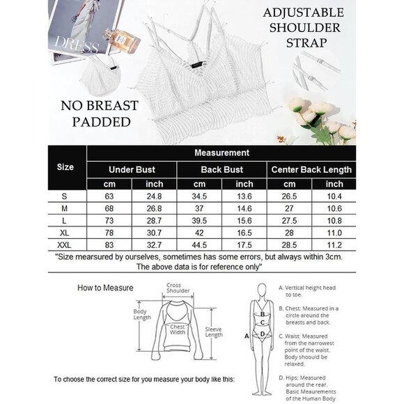 Women's White Lace Camisoles Double-layered V-neck Sexy Bralettes Crop Top - Picture 5 of 5